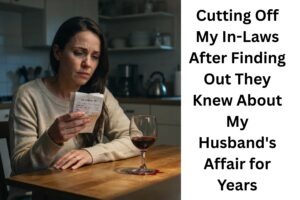 Family Knew About His Affair for Years — woman sitting alone at night holding a hotel receipt, discovering her husband's years-long affair