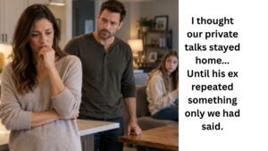 Stepdaughter told her mom private things from conversations at home