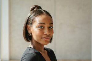 Modern Short Silk Press Hair Ideas for Women featuring sleek bobs, pixie cuts, layered styles, and polished short hairstyles for natural hair.